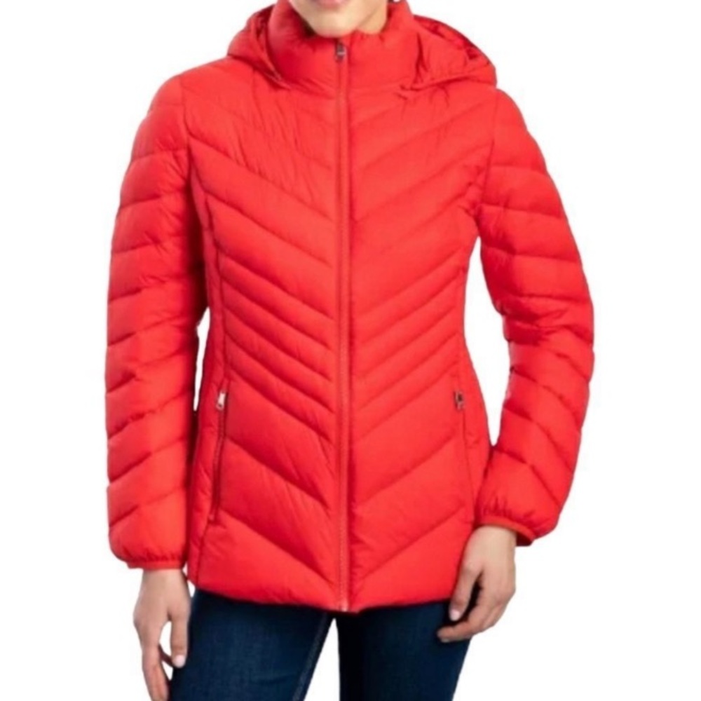 London Fog Red Puffer Coat